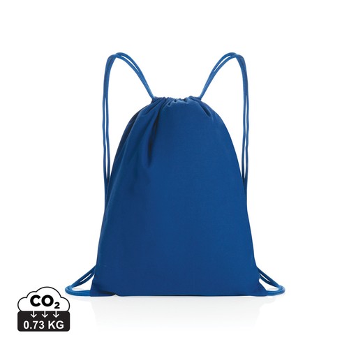 Impact AWARE™ recycled cotton drawstring backpack 145g Impact AWARE™ recycled cotton drawstring backpack 145g