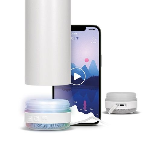 STAINLESS STEEL DOUBLE-WALL INSULATED BOTTLE 60 cl WITH SPEAKER