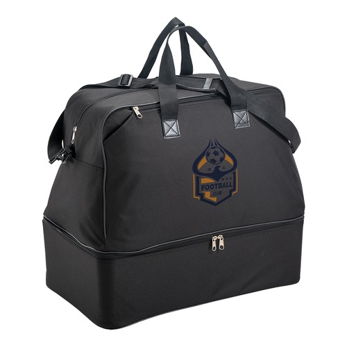 600D polyester sports/travel bag with shoe compartment (without tray) 600D polyester sports/travel bag with shoe compartment (without tray)