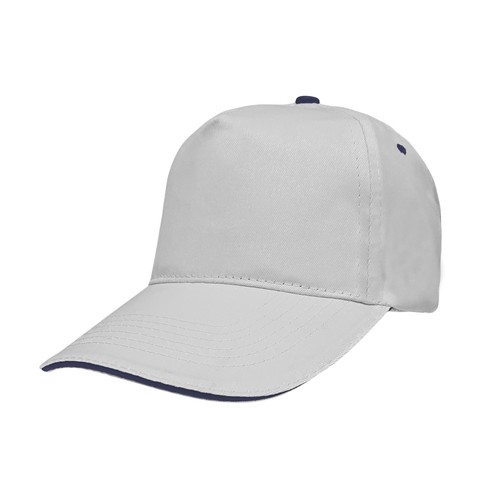 CASQUETTE 5 PANNEAUX SANDWICH EN 100% COTON