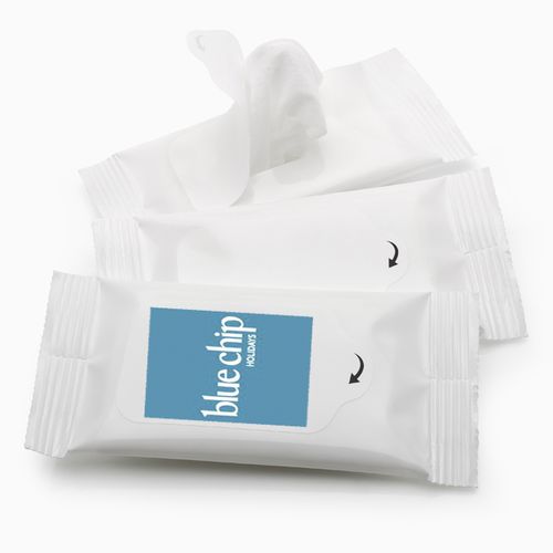5 Wet Wipes in a Pocket Size Resealable Pack