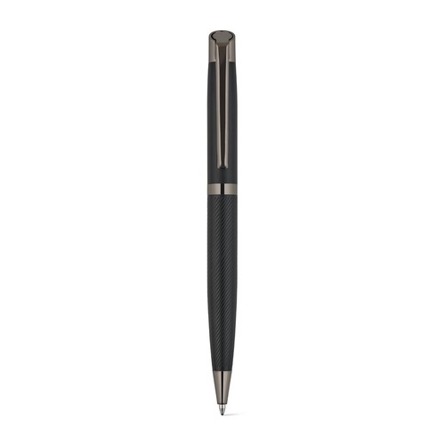 KINGSLEY. Ensemble composé d'un stylo à bille et d'un stylo roller en aluminium, avec encre bleue Dokumental