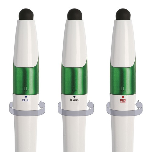 3 COLORS TOUCH SCREEN PLASTIC BALLPOINT PEN 3 COLORS TOUCH SCREEN PLASTIC BALLPOINT PEN