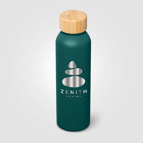 Gourde Eden en aluminium avec couvercle en bambou – 590 ml