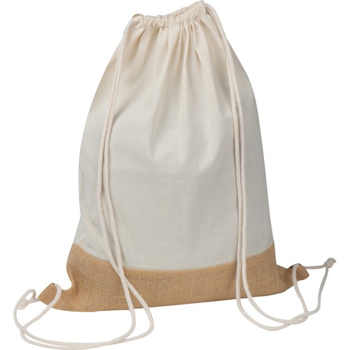 Gymbag with jute bottom Gymbag with jute bottom