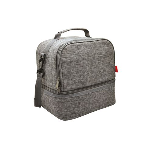 Insulated bento bag 'Uji', RPET heather grey