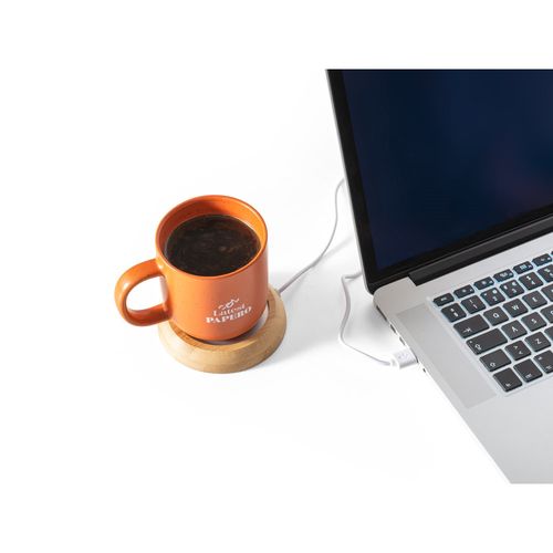 GATES. Mug warmer with bamboo body GATES. Mug warmer with bamboo body