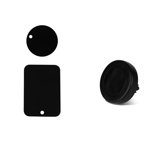 PORTA CELLULARE MAGNETICO IN PLASTICA, METALLO E GOMMA