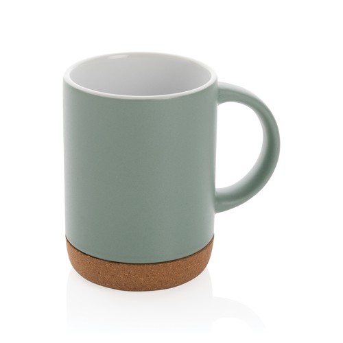 Taza de cerámica con base de corcho 280ml. Taza de cerámica con base de corcho 280ml.