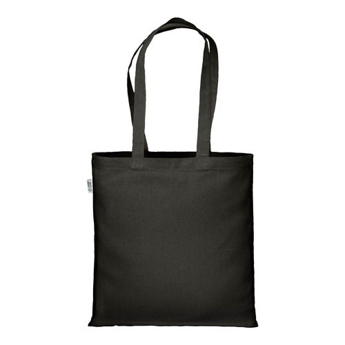 Bolsa de algodón orgánico de 220 g/m2, asas largas