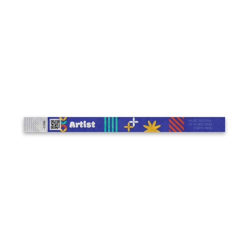 Customizable 19mm Tyvek Identification Wristband Customizable 19mm Tyvek Identification Wristband