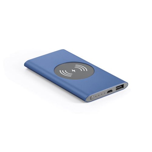 CASSINI. Power bank 4.000 mAh with 5W wireless charger in recycled aluminium (100% rAL) CASSINI. Power bank 4.000 mAh with 5W wireless charger in recycled aluminium (100% rAL)