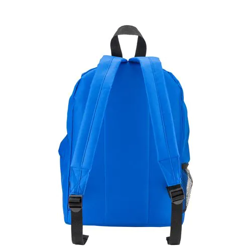 Sac à dos en polyester recyclé R-PET avec poche externe avec fermeture éclair Sac à dos en polyester recyclé R-PET avec poche externe avec fermeture éclair