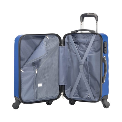 Rigid 20-inch ABS trolley with security lock and 4 swivel wheels Rigid 20-inch ABS trolley with security lock and 4 swivel wheels