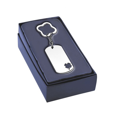 PORTE-CLÉS RECTANGULAIRE-TROU TRÈFLE
