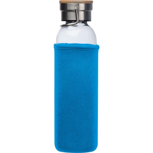 Glass bottle with neoprene sleeve, 600ml