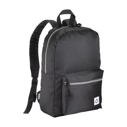 Laptop backpack in recycled PET with a melange effect Laptop backpack in recycled PET with a melange effect