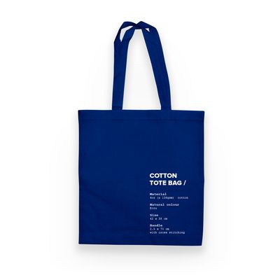 Totebag en coton "Jaipur" bleu