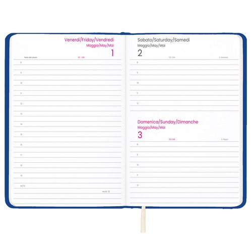 2026 daily planner with hard PU cover