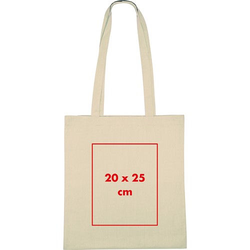 Bolsa de algodón de asas largas - Certificado OEKO-TEX Standard 100 Bolsa de algodón de asas largas - Certificado OEKO-TEX Standard 100