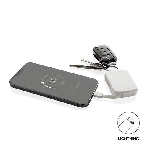 Nexo RCS keychain 2000 mah powerbank with integrated cables