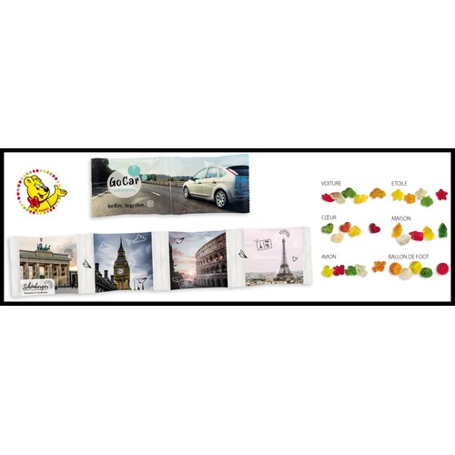 HARIBO Chaîne de sachets de 4, HARIBO Tropi-Frutti
