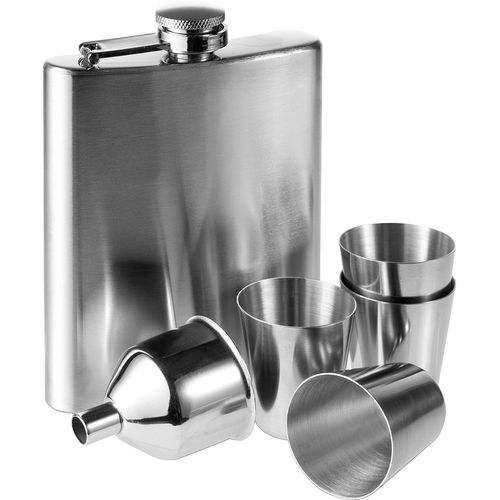Stainless steel hip flask Brittany Stainless steel hip flask Brittany