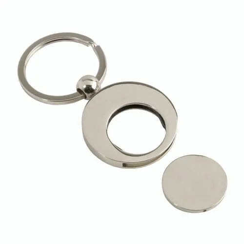 sleutelhanger met winkelmuntje sleutelhanger met winkelmuntje