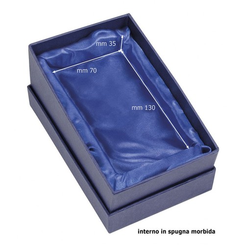 SCATOLA BLU RASO BLU 150X90X50 MM