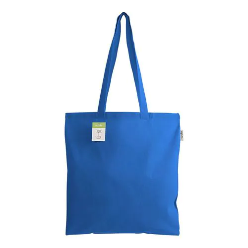 140 g/m2 organic cotton shopping bag, long handles