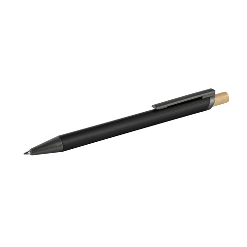 Metmaxx® stylo à bille "AluEcoLogo" noir