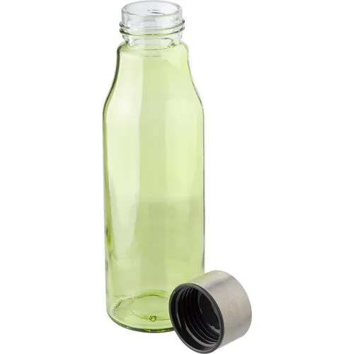 Bouteille de 500 ml en verre et acier inoxydable Andrei Bouteille de 500 ml en verre et acier inoxydable Andrei