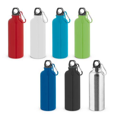 KELCE. Edelstahlflasche mit einwandiger Ausführung und Karabiner, 550 ml
