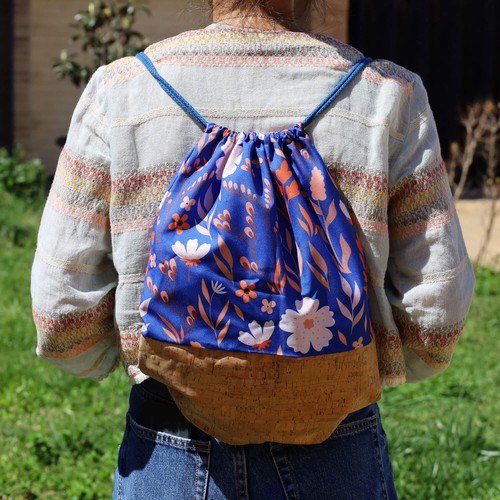 CUSTOMIZABLE POLYESTER AND CORK BACKPACK CUSTOMIZABLE POLYESTER AND CORK BACKPACK