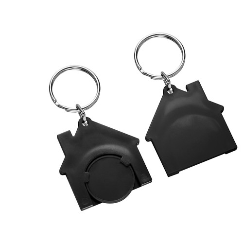 Porte-clés jeton1€ "Maison" Porte-clés jeton1€ "Maison"