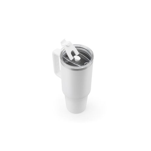 JOYNER XL. Grote roestvrijstalen reisbeker (91% gerecycled) met vacuüm geïsoleerde dubbele wand en een matte afwerking 1300 mL JOYNER XL. Grote roestvrijstalen reisbeker (91% gerecycled) met vacuüm geïsoleerde dubbele wand en een matte afwerking 1300 mL