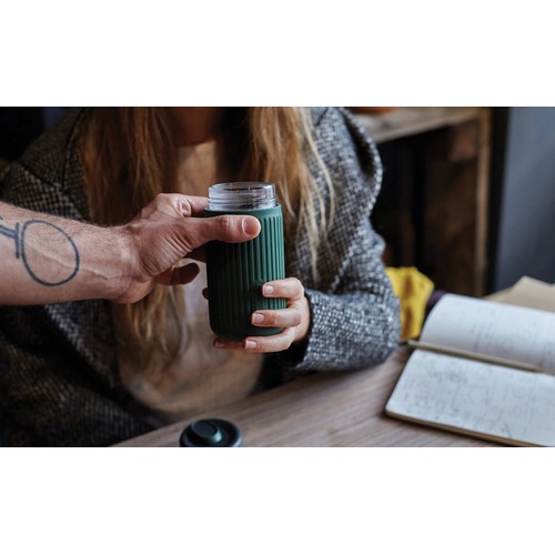 Bicchiere da viaggio Black+Blum in vetro 340ml