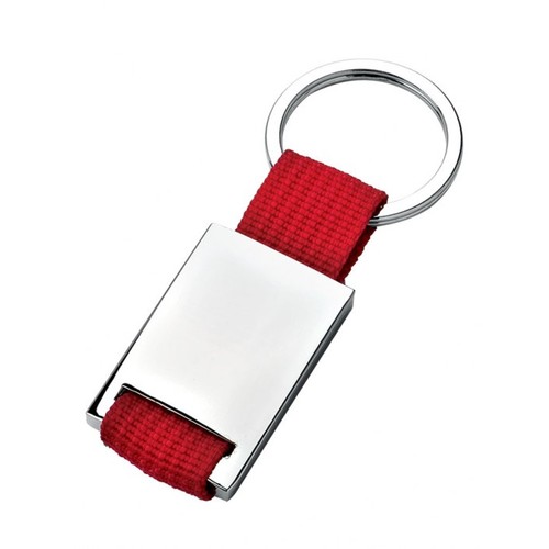 KEY CHAIN WITH RED NYLON - NO BOX KEY CHAIN WITH RED NYLON - NO BOX