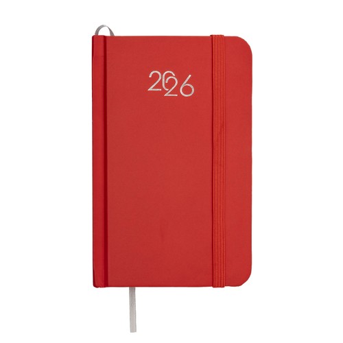 Agenda de poche hebdomadaire 2026, couverture rigide en carton laminé Agenda de poche hebdomadaire 2026, couverture rigide en carton laminé