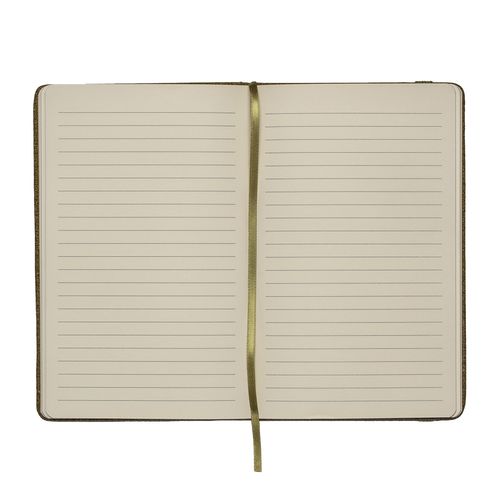 Carnet avec couverture realisee a partir de residus de cafe ou de the