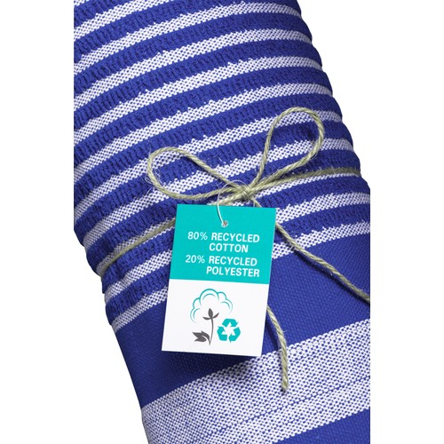 350 g/m2 recycled cotton beach towel/pareo