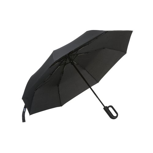 Parapluie automatique en R-PET avec poignée à mousqueton Parapluie automatique en R-PET avec poignée à mousqueton