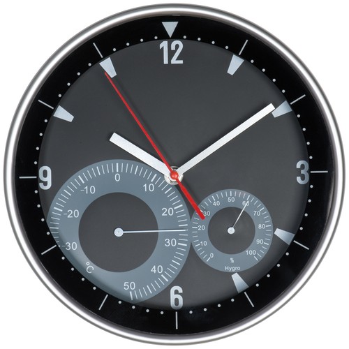 Reloj de pared con higrómetro y termómetro Reloj de pared con higrómetro y termómetro