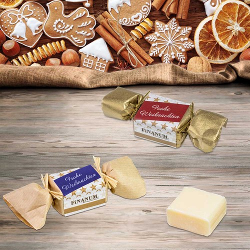 Mini savon - Vanille, sous papier kraft - Fait maison