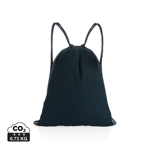 Impact AWARE™ recycled cotton drawstring backpack 145g Impact AWARE™ recycled cotton drawstring backpack 145g