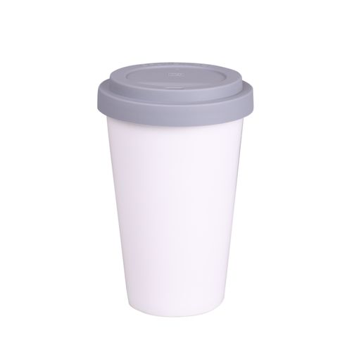 Beker Freedom Classic 280ml wit/grijs Beker Freedom Classic 280ml wit/grijs