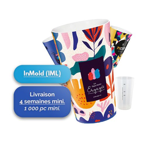 60 Cl stackable plastic cup Inmold