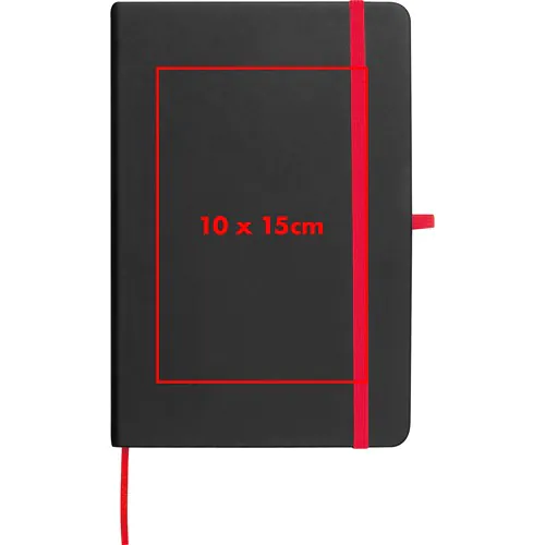 A5 notebook with coloured engraving