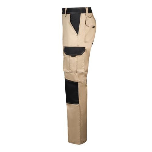 VL NJORD. Two-tone multi-pocket twill trousers (240 g/m²), in cotton (35%) and polyester (65%)
