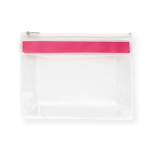 CHASTAIN. Doorzichtig. EVA etui met rits en metalen handvat